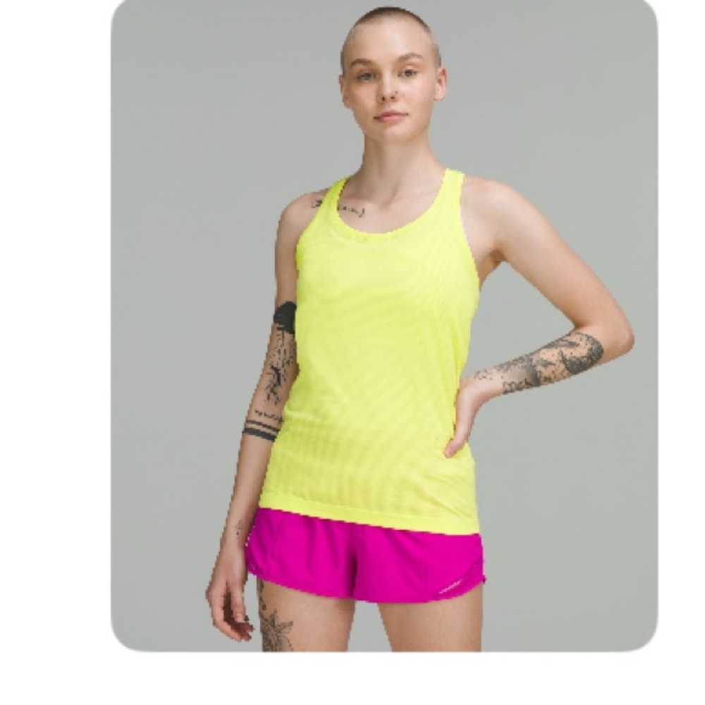 Lululemon Athletica Neon Yellow Tank Top